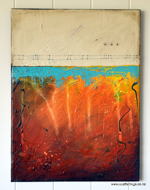 "Bridge" - mixed media on canvas