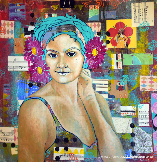 Yay! She's no longer a corpse. Adding warm skin tones.