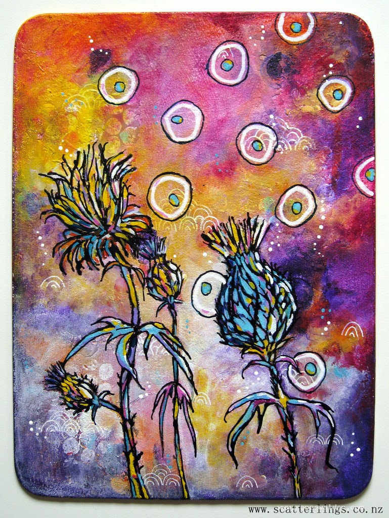 "A New Dawn" - acrylic painting on wood