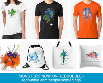 blob monsters now on redbubble