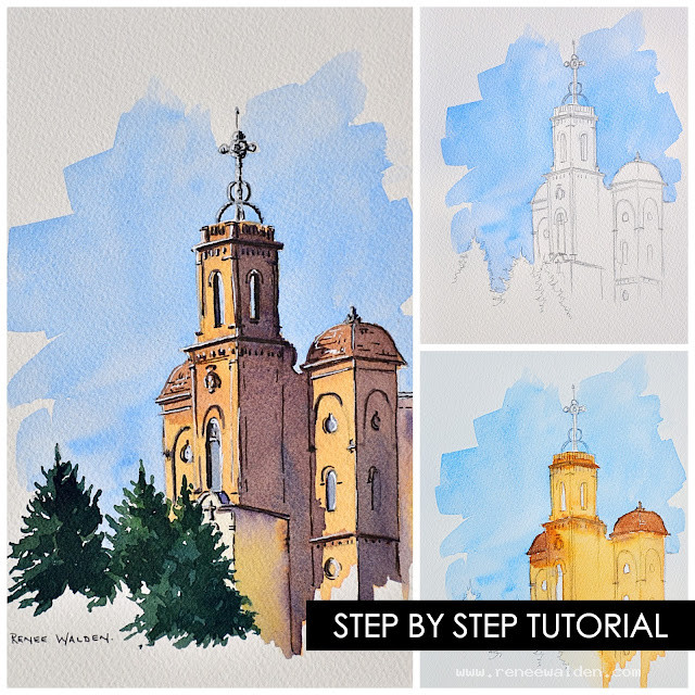 Late afternoon light on the cathedral in Balaguer, Spain