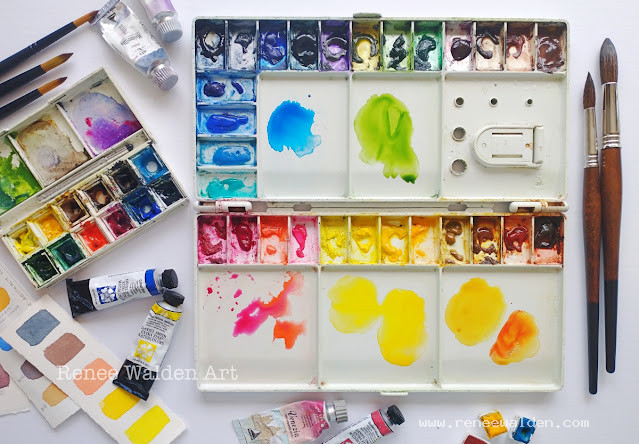 My watercolour palettes - January 2023