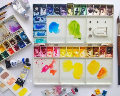 let's talk about : my watercolour palette