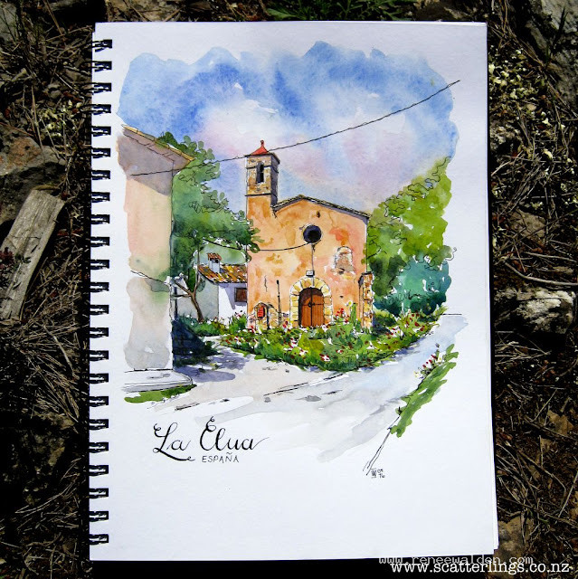 The church in the super-tiny village of La Clua, also near Alos de Balaguer, Catalunya.