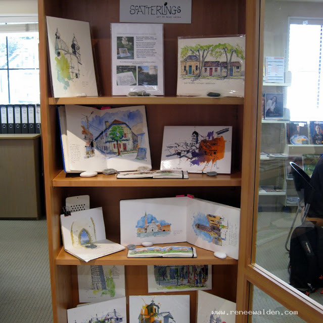 Travel journals on display at Wanaka Library
