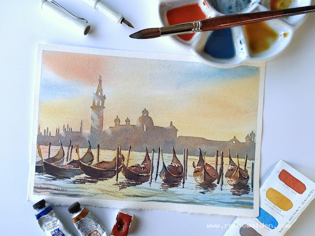 Watercolour painting lesson via Zoom