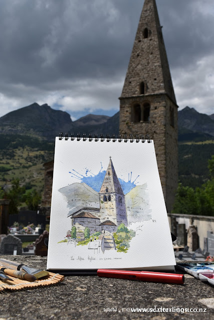 The super, super old 'La Mere Eglise', Devoluy, France.