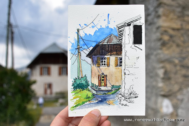 Little postcard, Fouillouse, France.