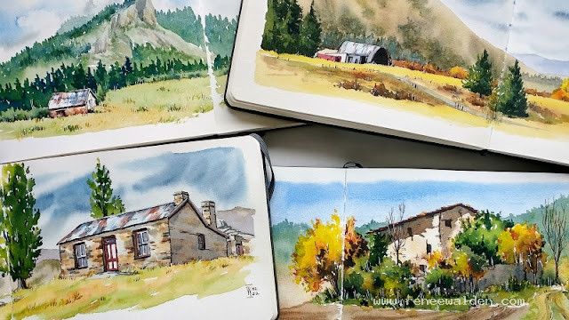 Online watercolour painting course with Renee Walden
