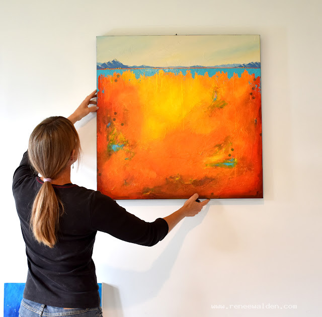 "The Perfect Summer" - commissioned abstract painting