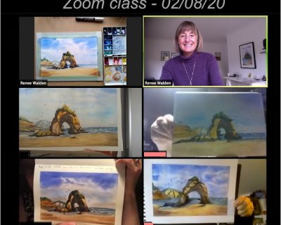 zoom painting class - august 2020