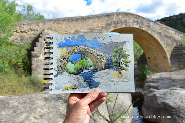 Old romanesque bridge