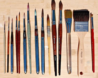 let's talk about : watercolour brushes