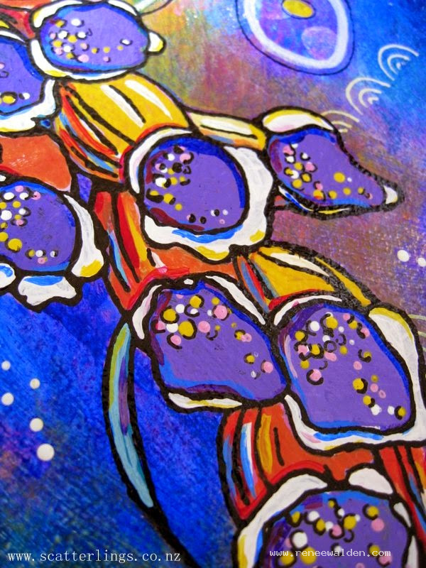 Foxgloves painting by Renee Walden