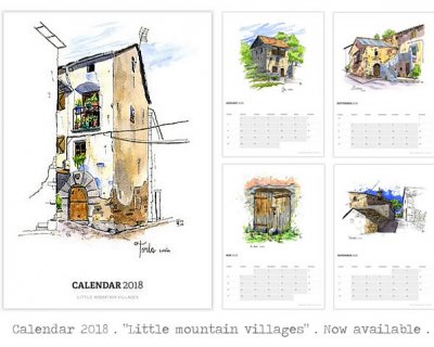 little mountain villages - calendar 2018