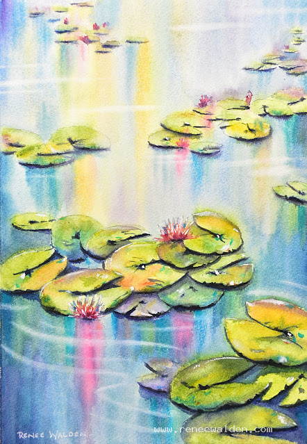 Waterlily Pond No.1 - I enjoyed playing with the light on the water