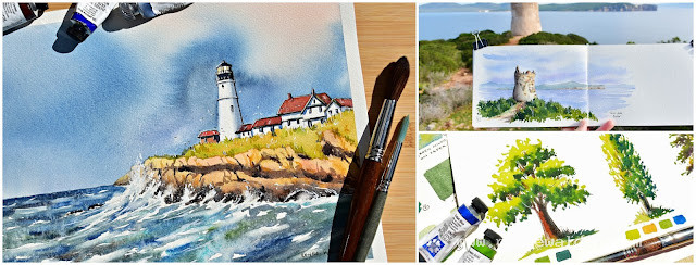Watercolour tutorials on Patreon