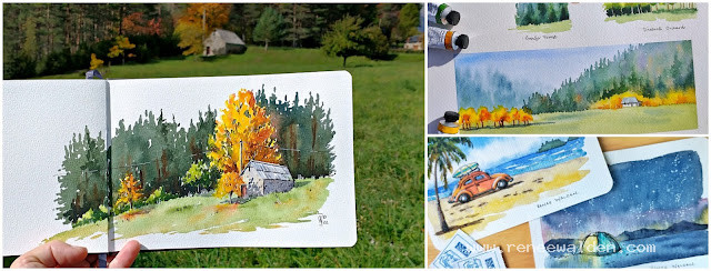 Watercolour tutorials on Patreon