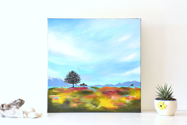 "Not so far away" - acrylics on canvas
