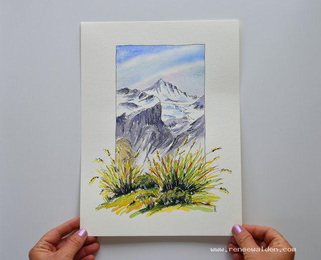 "Mount Aspiring from Liverpool Ridge"
