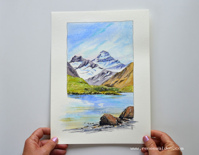 "Mount Aspiring from Glendhu Bay"