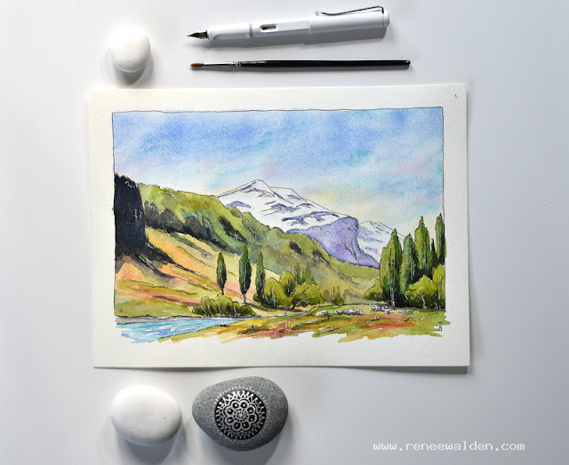 "On the banks of the Matukituki River" SOLD