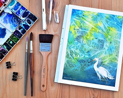 white egret