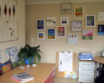 in my studio