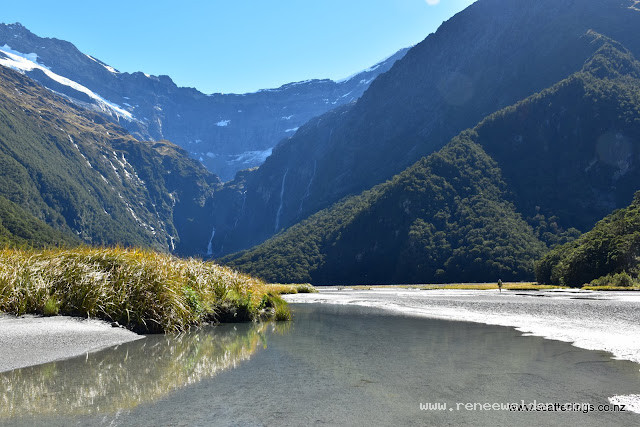 Aspiring Flat, looking towards the Kitchener Cirque and Mount Avalanche, Mount Aspiring National Park