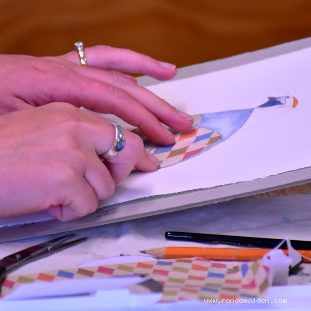 Adding collage to a Quail's wing
