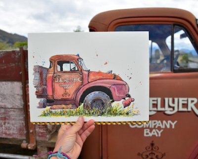 old Bedford truck