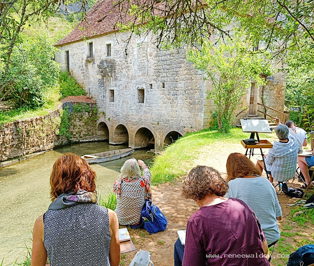 Sketching an old watermill, 2024