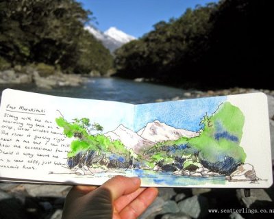 out and about with my sketchbook
