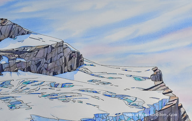 The Quarterdeck and Mount French - detail of larger painting