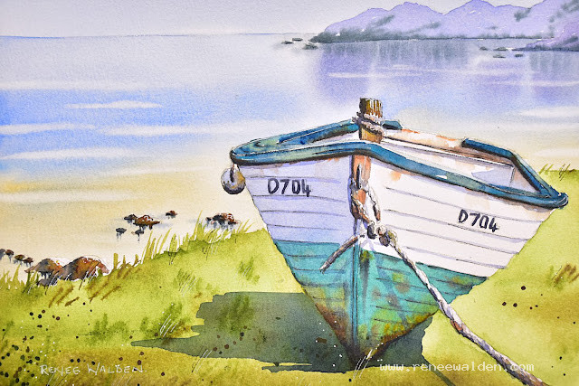 watercolour dinghy - full video tutorial