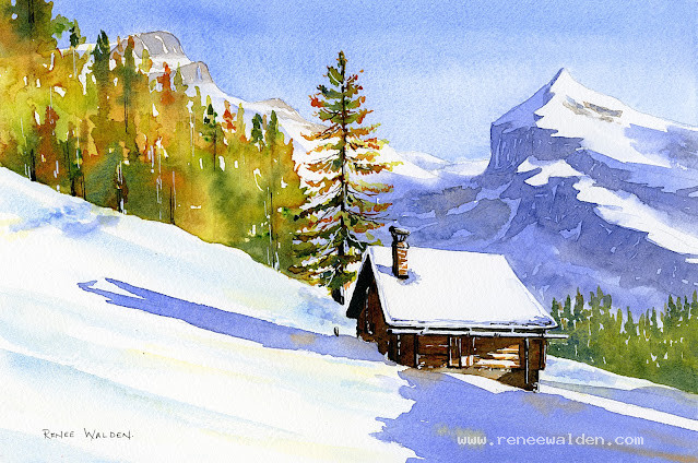 My demo painting from my recent live painting class on Zoom