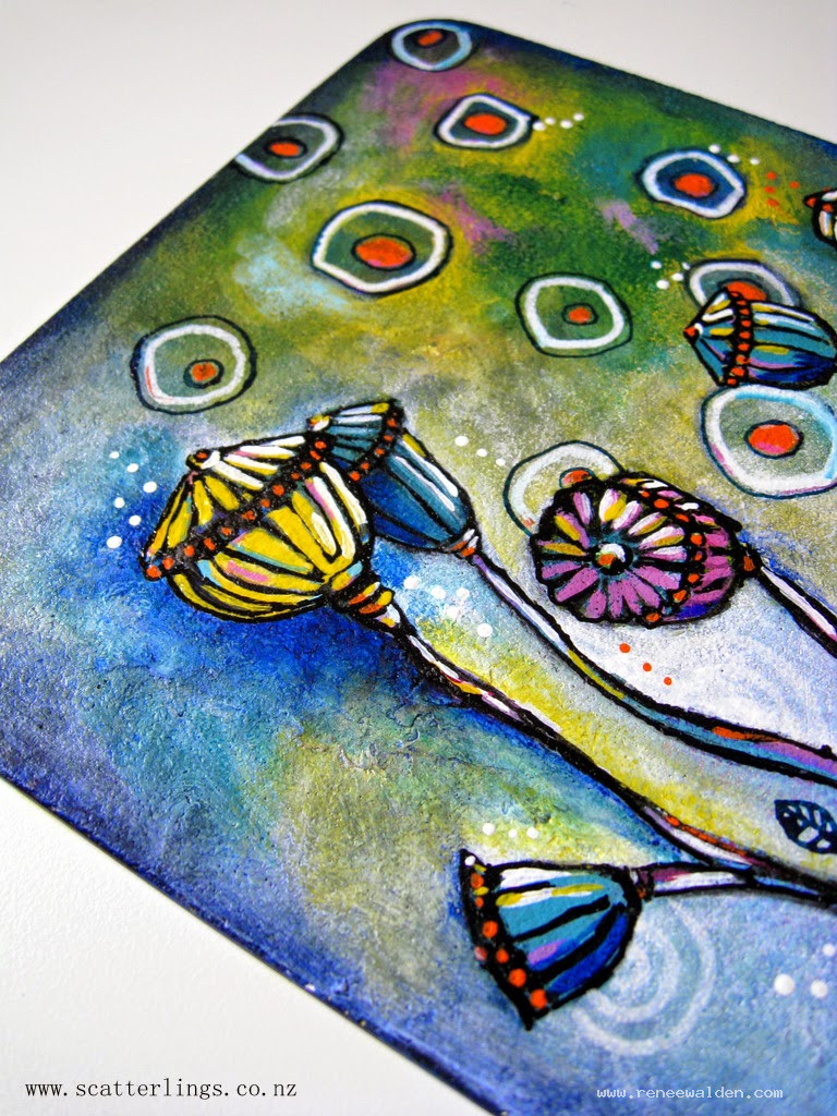 Detail of 'Crazy Poppy Heads'
