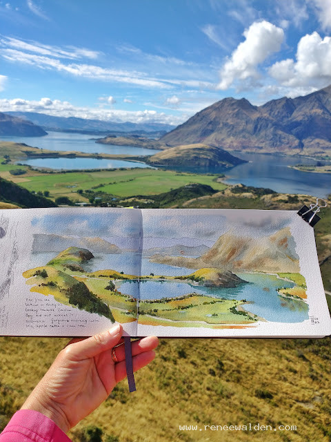 Glendhu Bay from Rocky Hill, Lake Wanaka