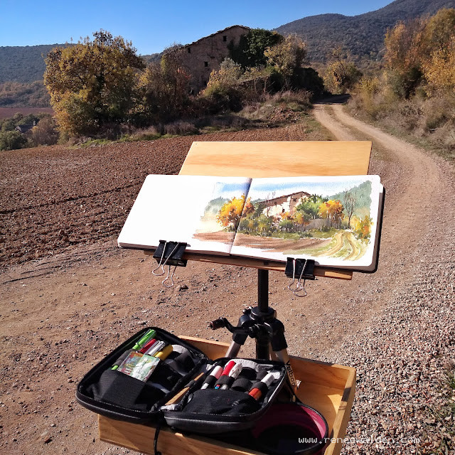 Capturing the last bit of autumn, near Lleida, Catalunya