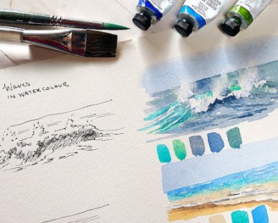 painting waves