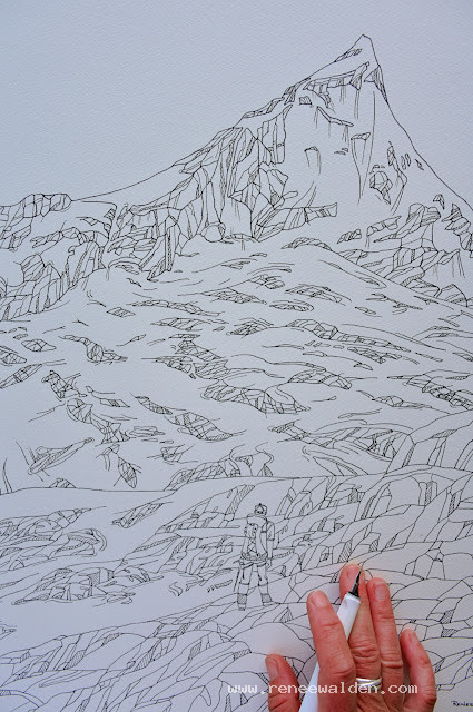 Ink drawing