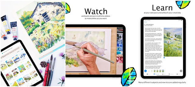 Watercolour tutorials on Renee’s Studio