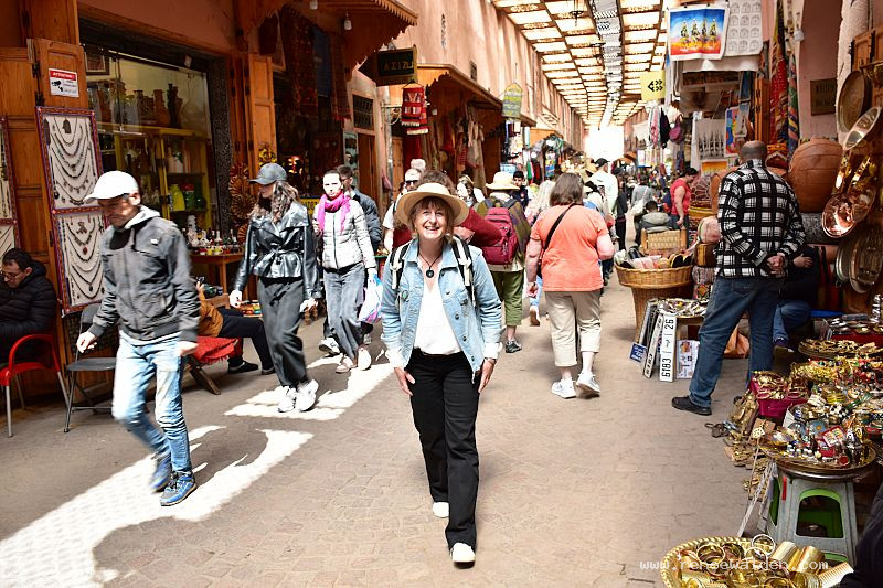 Exploring the souks, Marrakech