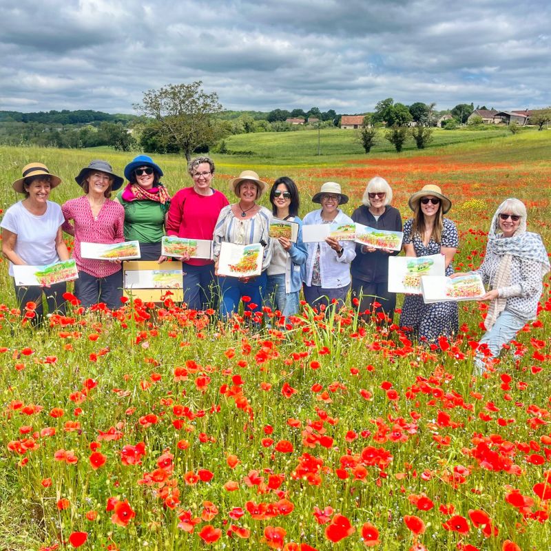 Watercolour Art Retreats & Painting Holidays in France, Italy & Morocco