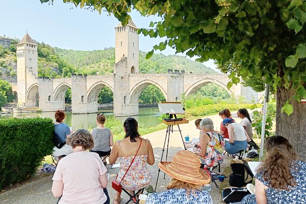 Watercolor painting holiday in France, 2027