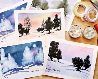 15min Christmas cards