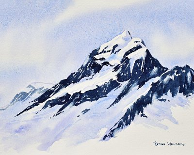 Big snowy mountain